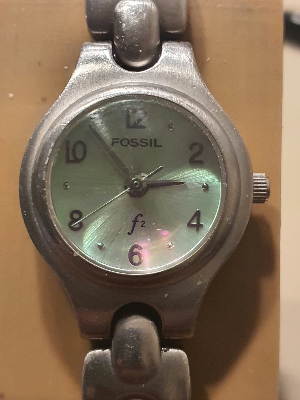Fossil F2 ES-9074 Silver/Iridescent Stainless Steel Women's Watch